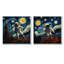 «Vangogh Astronauts Through Space I», ensemble d'art mural sur toile-2067259620-2067259619