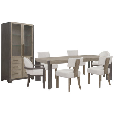 Table de salle à manger à pieds Inzillo avec 4 chaises de salle à manger Klismos