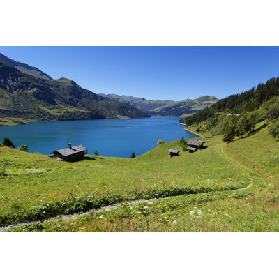 Lac De Roselend by Vwalakte - Wrapped Canvas Print