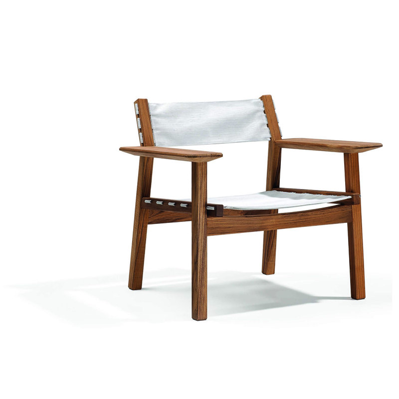 Djurö Teak and Batyline Lounge Armchair