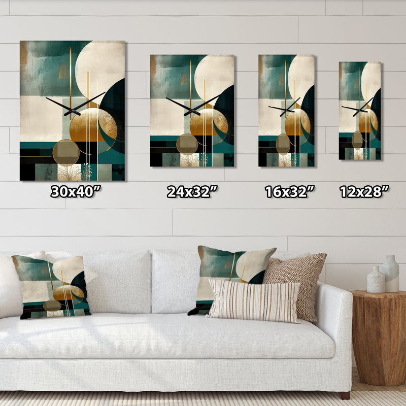 Horloge murale moderne surdimensionnée Glorious, H 40 po x l 30 po x P 1 po