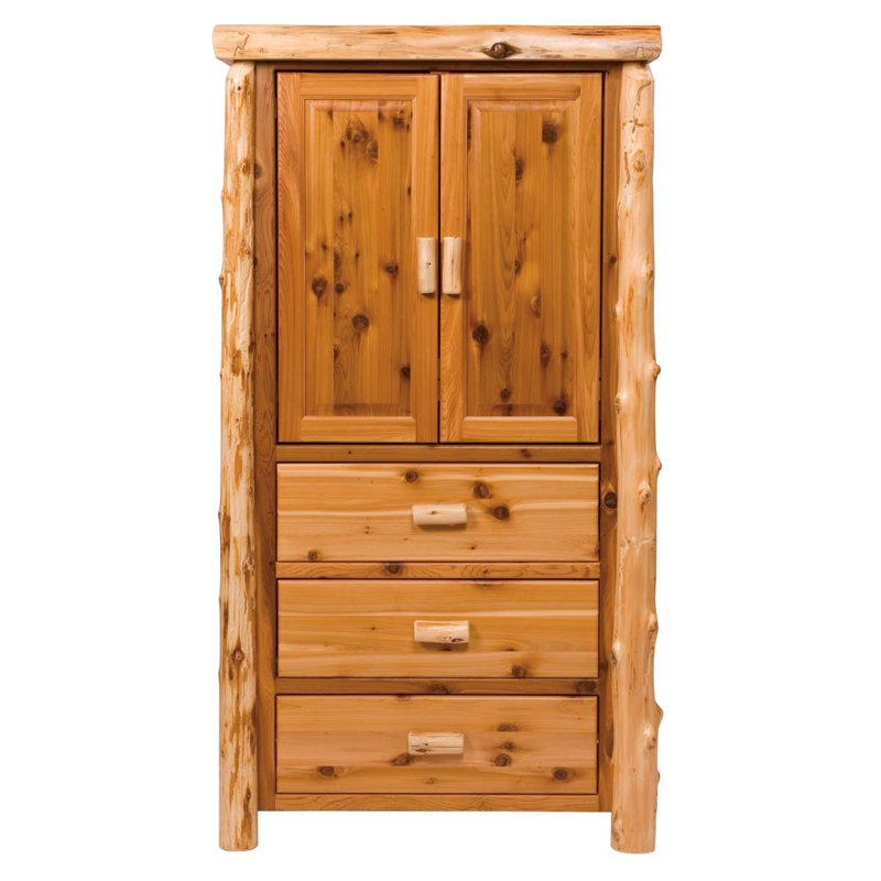 Armoire en bois de cèdre Fireside Lodge, Weathered Premium
