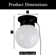 6" Utility LED Glass Flush Mount With Pull Chain - Globe Light Fixture - 500 Lumens 3000K Light Fixture