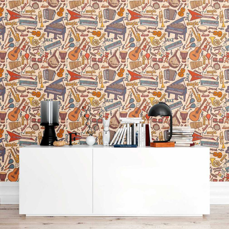 Zybert Peel and Stick Wallpaper Roll, 96"L x 24"W