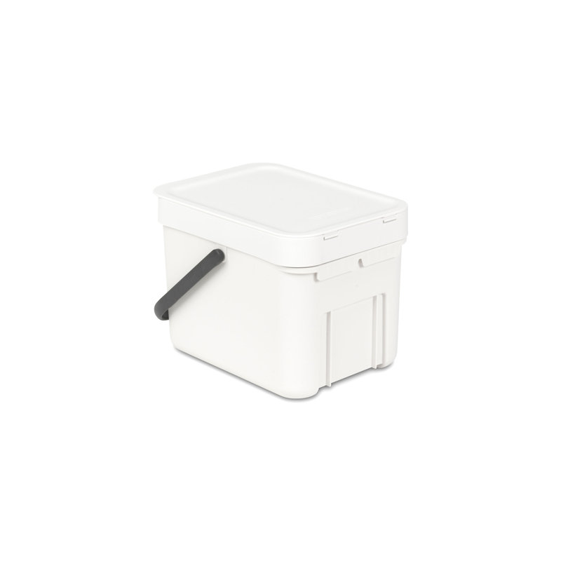 Brabantia Sort & Go 40 Litre Rubbish Bin, White, 16 L