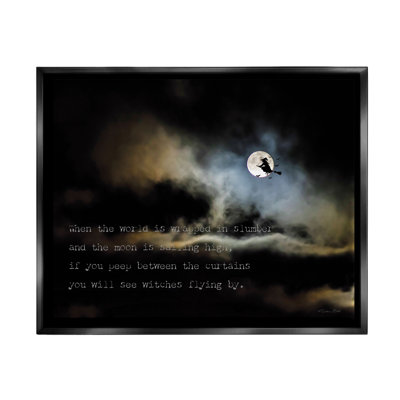 " Witch Flying By Moon "