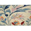 Tapis ivoire en laine à motif floral Oushak 8 x 10