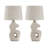 Lampe de table Tanyjah, ensemble de 2