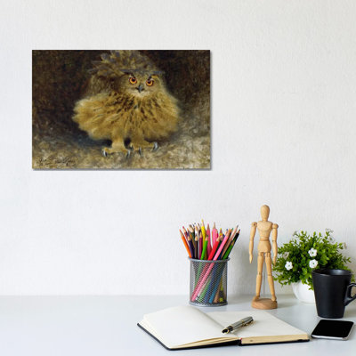 Liljefors: Owl, 1905 1 Piece Wrapped Canvas Painting