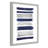 Olexandra Indigo Paint Streaks' Framed Print