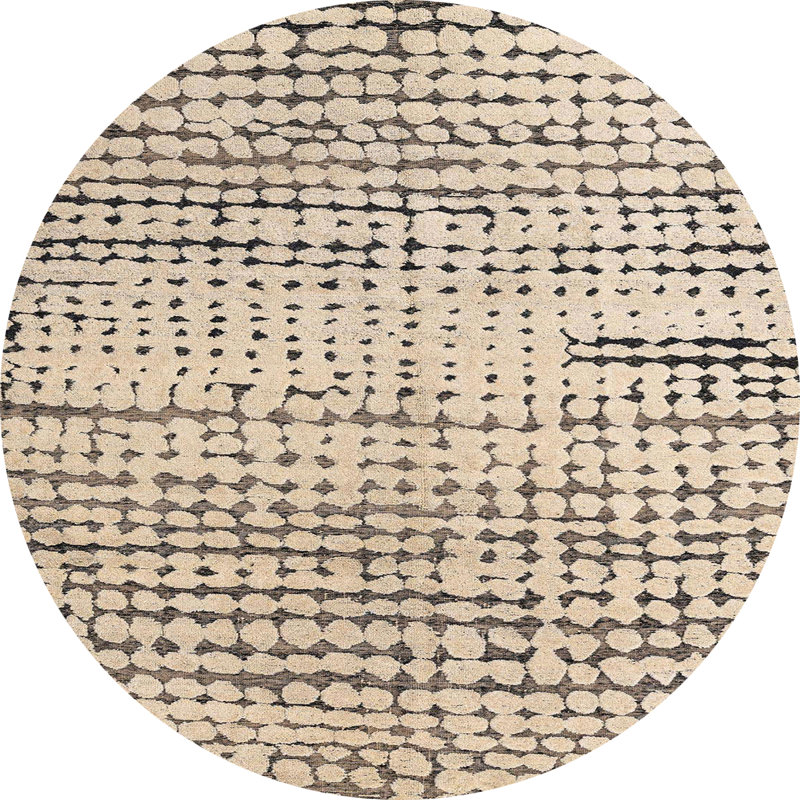 Tapis abstrait moderne 4384, Rond 4 pi