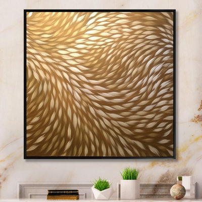 Motif délicat de vagues modernes - reproduction sur toile