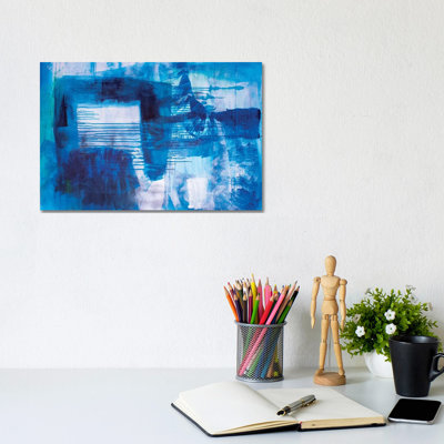 Blue Nostalgia By Misako Chida - Wrapped Canvas Painting by Misako Chida - Wrapped Canvas Painting
