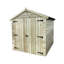 Quynh 8 ft. W x 9 ft. D Solid Wood Garden Shed