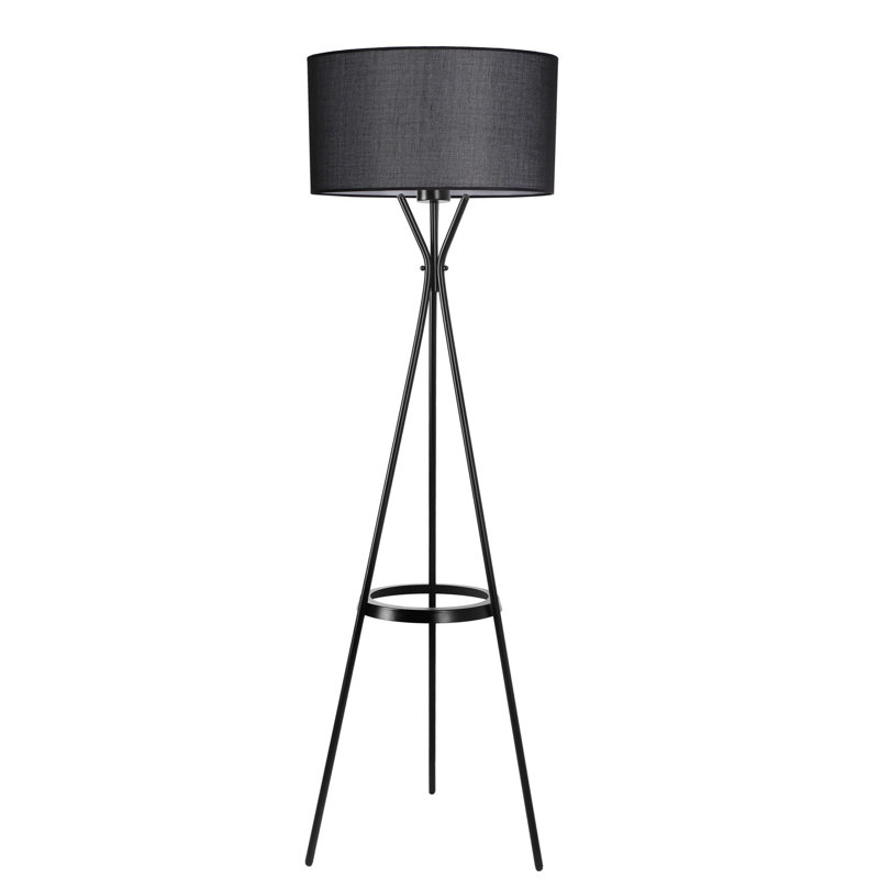 Lampe trépied 62 po Horgan, Noir