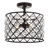 Gabrielle 14.5" Crystal/Metal LED Semi-Flush Mount