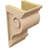 Scroll Rough Cedar Woodgrain TimberThane Corbel, Primed Tan-88291332