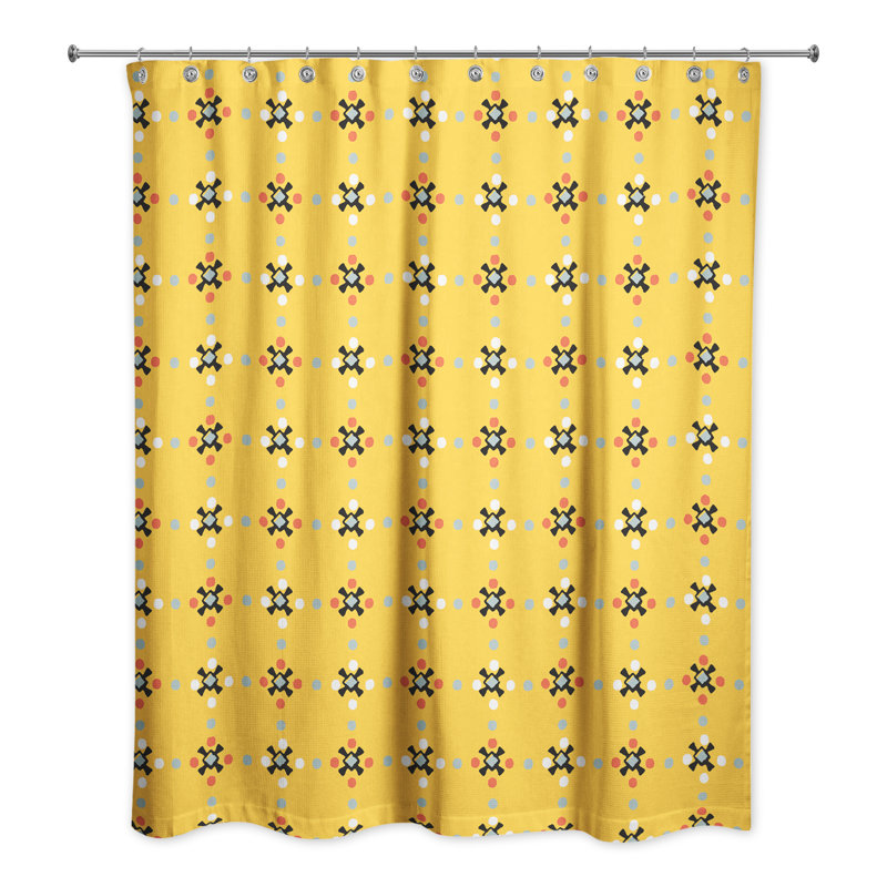 Rideau de douche simple Hamman, Jaune