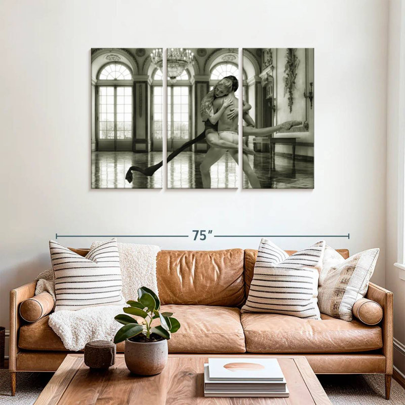 Enn Danseur And Ballerina, 36" H x 57" W