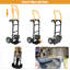 Chariot manuel et plateforme 2 en 1, capacité de 330 lb, jaune