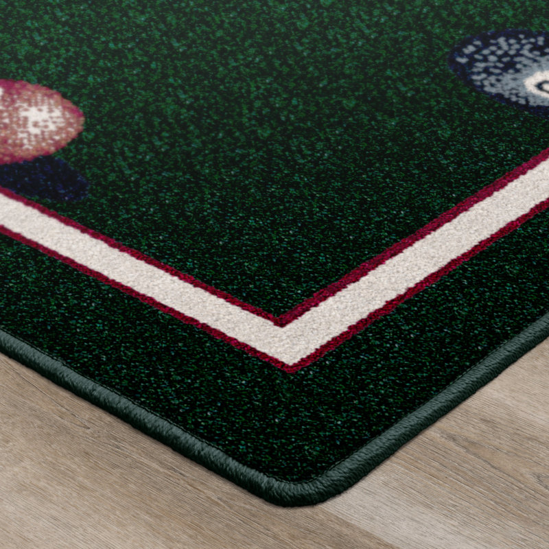 Tapis émeraude Alminus Billiards, Rectangle 7 pi 8 po x 10 pi 9 po