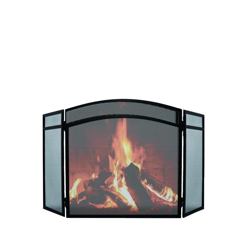 Waterton 96cm x 2.54cm Steel Spark Screen