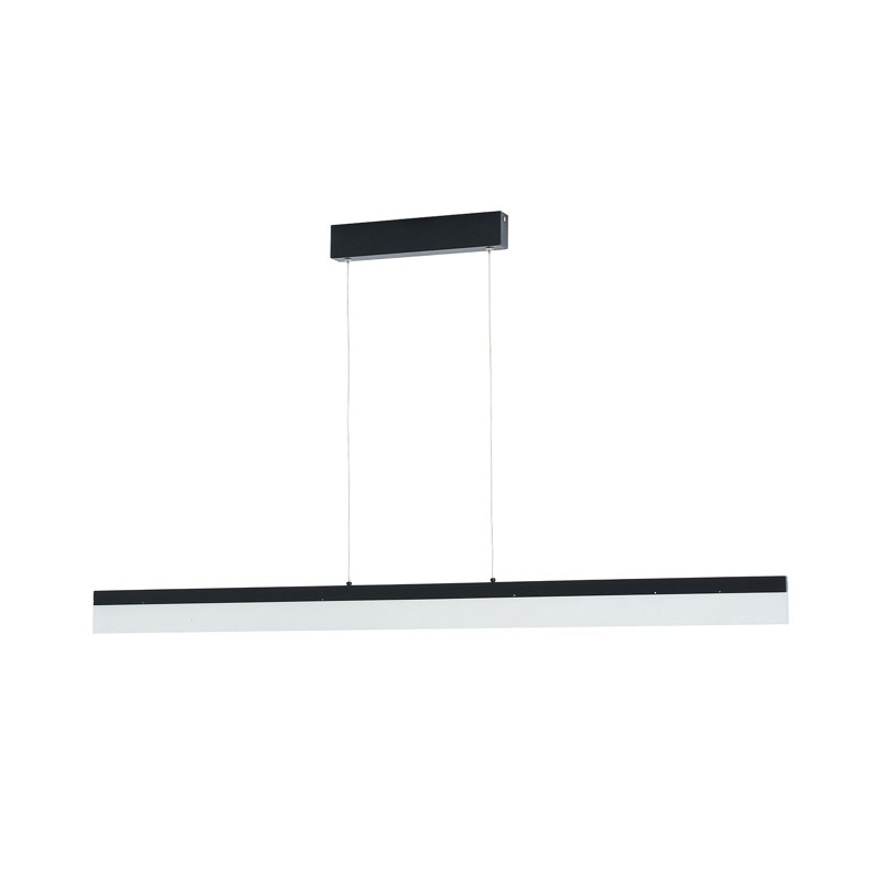 1 - Light Matte Black Pendant, 120cm