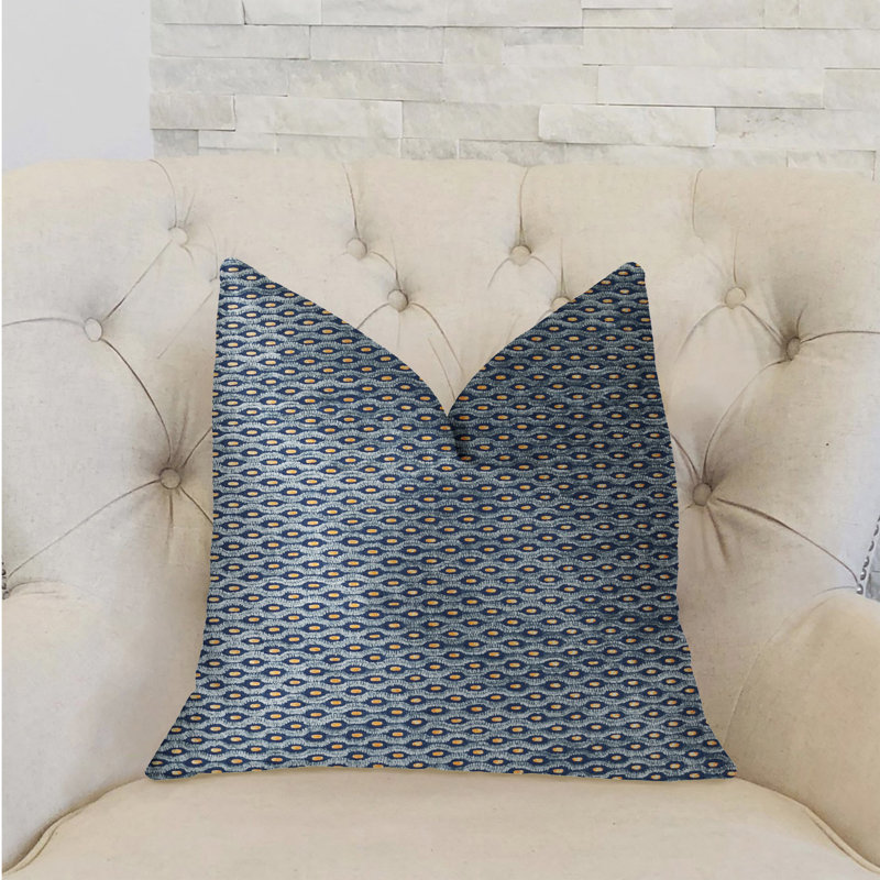 Oreiller luxueux bleu sarcelle, 22 po x 22 po, Coussin de sol