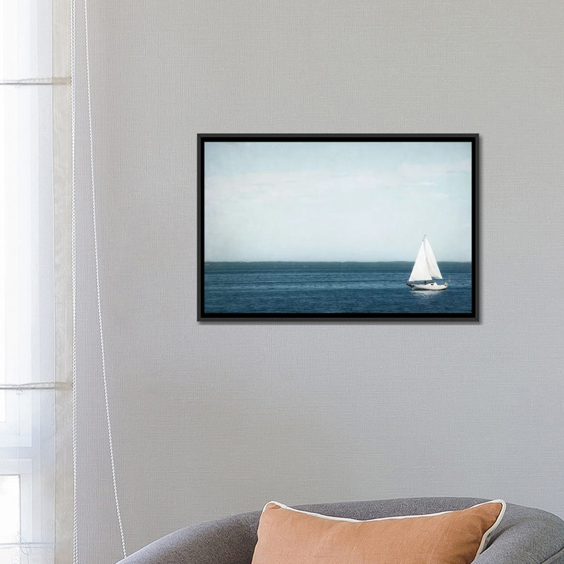 «Calm Days II» par Elizabeth Urquhart, reproduction sur toile, H 18 po x l 26 po x P 1,5 po, Toile avec cadre noir