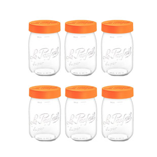 Screw Top Glass Jar - Set of 6 (Set of 6)