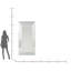 Linea Glass Framed Wall Full Length Mirror in Chrome