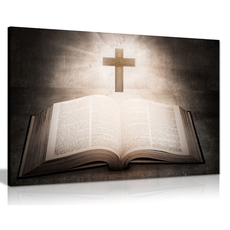 Holy Bible Christian - Wrapped Canvas Print, 76cm H x 51cm W