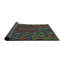Tapis bleu à motif géométrique Prevost-666126914