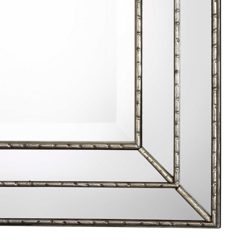 Miroir mural Almyra, Argent métallique