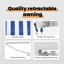 Ebern Designs Fabric Cover Retractable Patio Awning-103878059-103878071