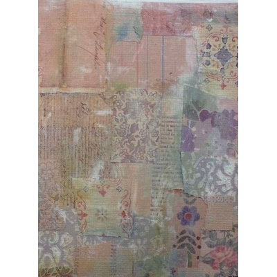 Rustic Layers Designer Printed Aida Fabric by Alisena KF-1237A