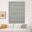 Fabdivine 100% Blackout Pure Linen Roll Up Roman Shade with Block Print Floral for Window Treatments, Ideal for French Doors, Blinds for Kitchen Purple, Room Darkening, Ethnic Lehriya-1455014754