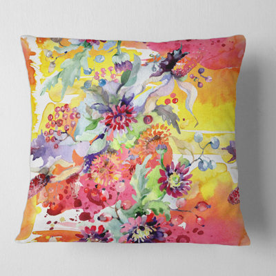 Floral Throw Pillow