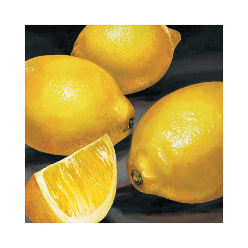 Limoni 1 Piece Painting on Canvas, 45.72 cm H x 45.72 cm W x 1.91 cm D, Wrapped Canvas