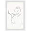 Kiss Outline - Single Picture Frame Painting-1510602309