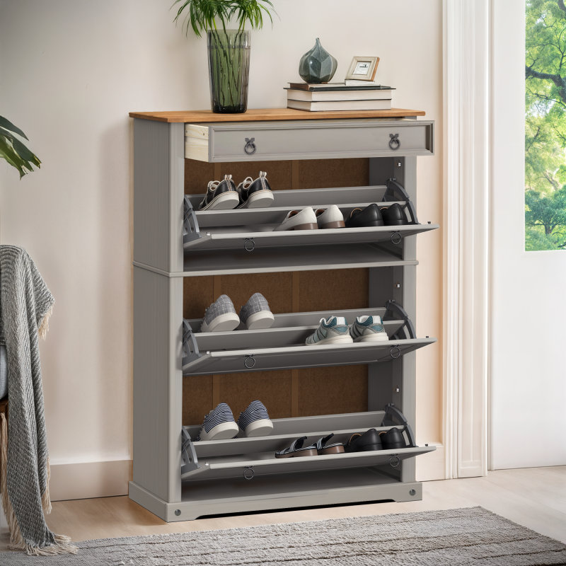 Bayhills Rectangle Accent Cabinet, Silver, Grey