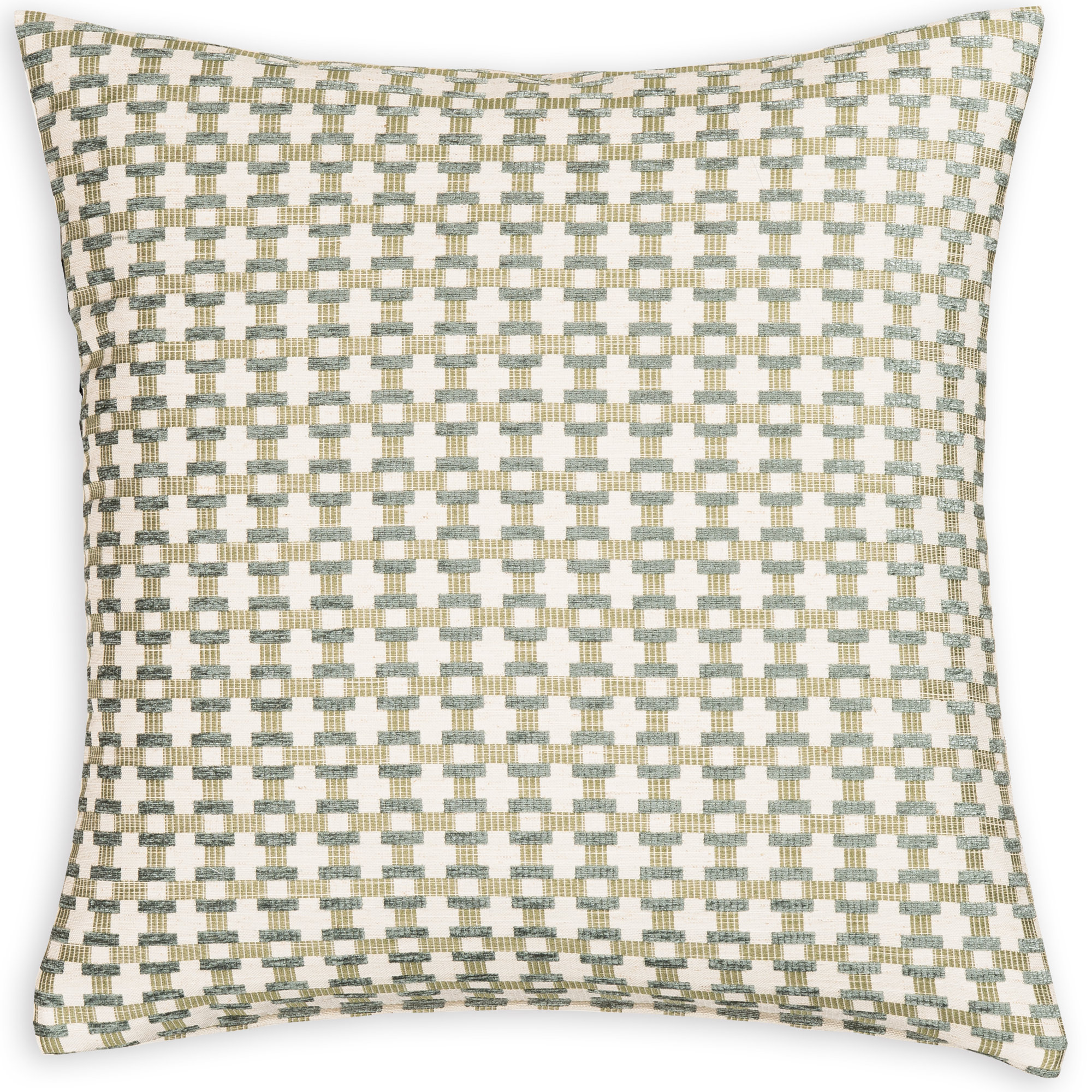 Birch Lane Stride Throw Pillow Throw, Square 26", Green Geometric, Polyester