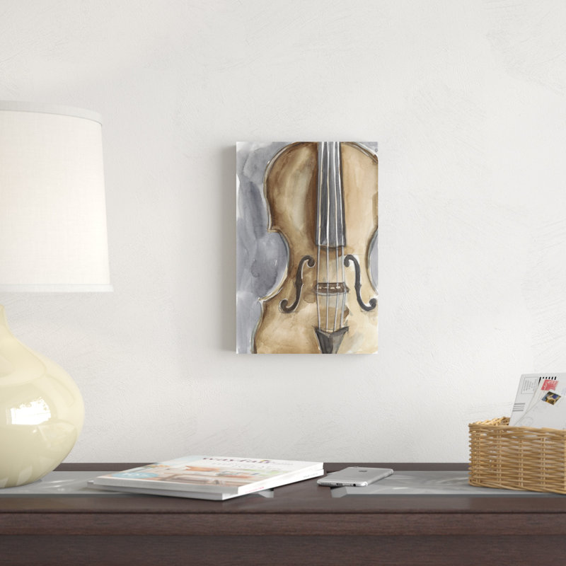 Étude d'instruments d'aquarelle IV, H 12 po x l 8 po x P 1,25 po