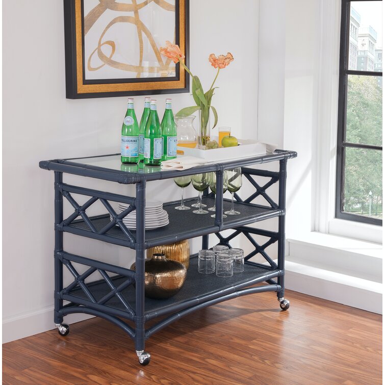 Getaway Rattan Bar Cart