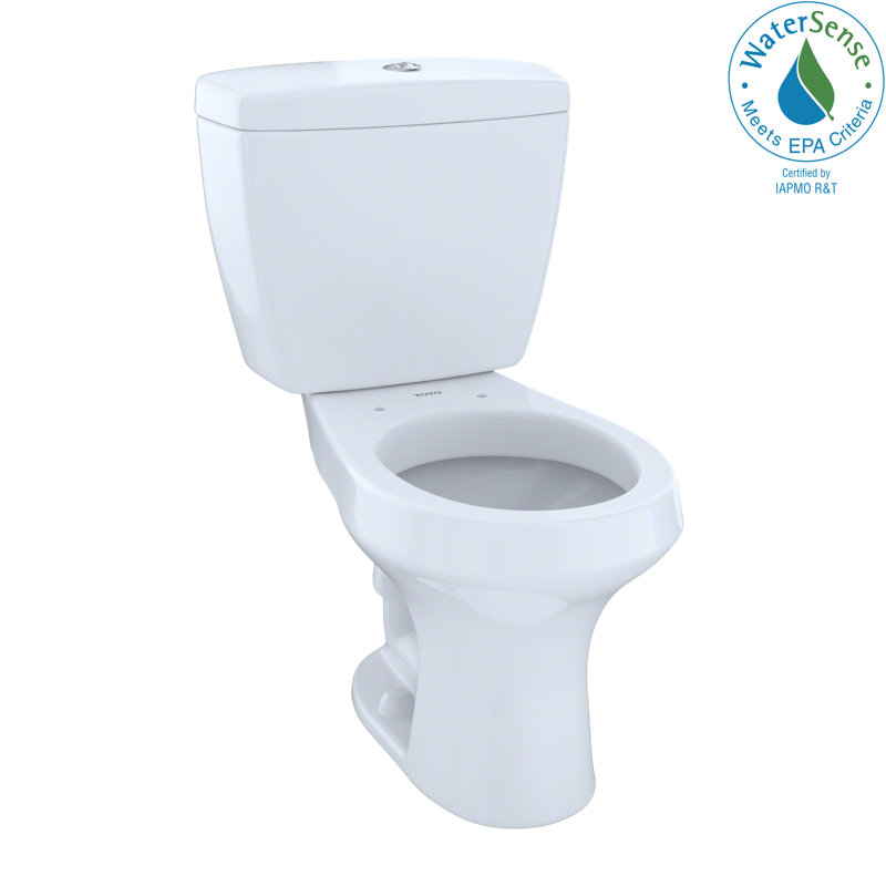 Rowan® Dual Flush Round Two-Piece Toilet (Seat Not Included), Colonial White