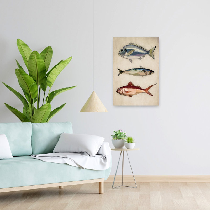 Trio d'océan, art classique de la mer, H 24 po x l 16 po