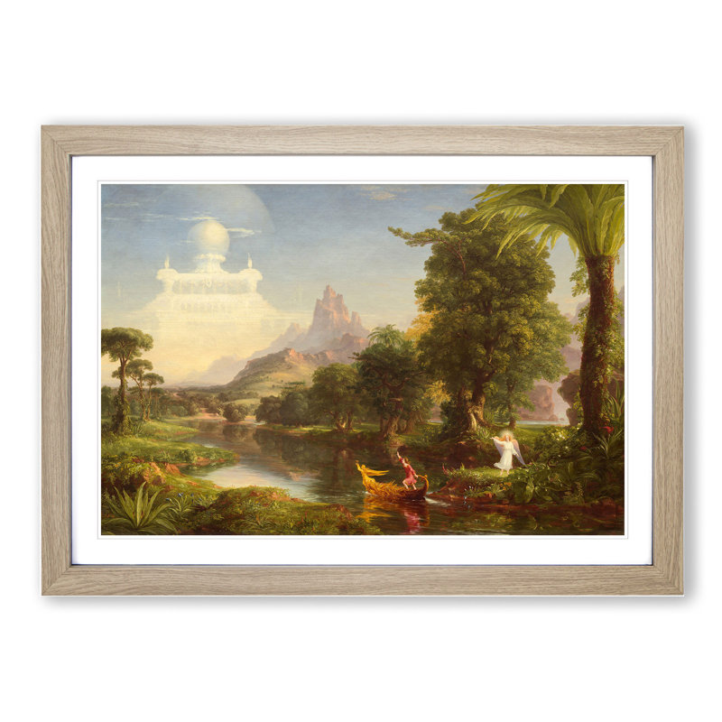 The Voyage of Life Youth by Thomas Cole - Framed Print, Oak, 48cm H x 65cm W x 2cm D