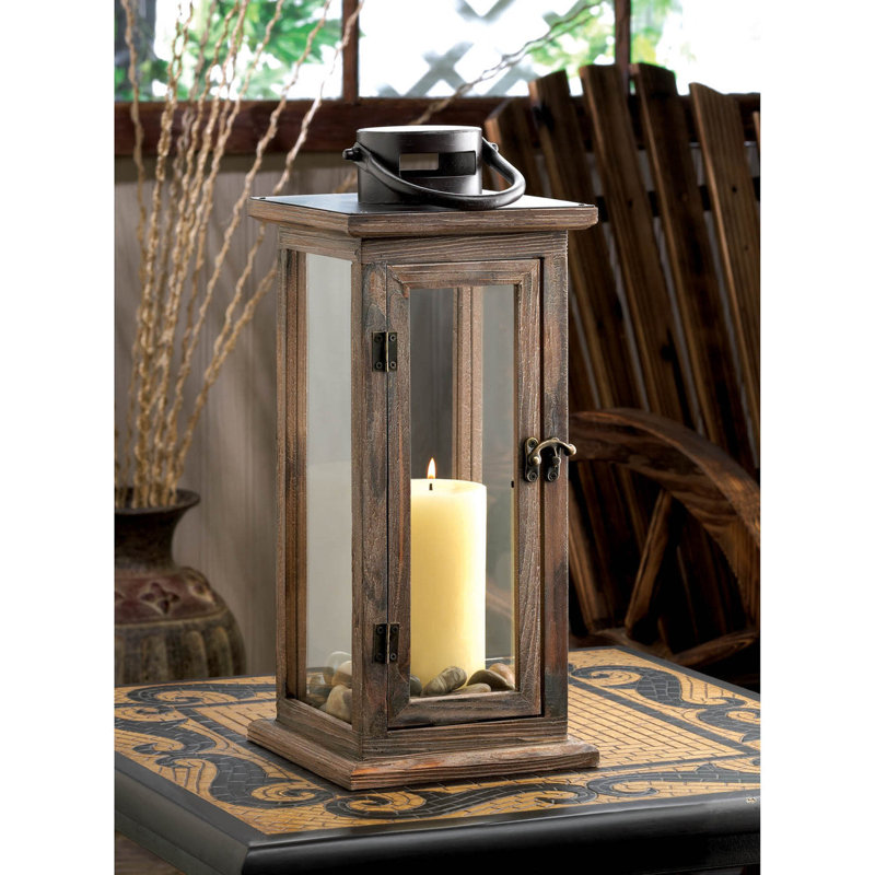 LANTERNE EN BOIS LODGE
