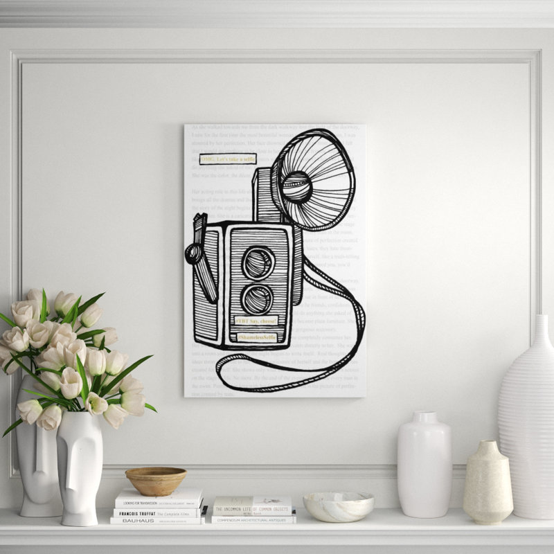 Say Cheese Print by Kelli Ellis, Gilded Gold, 36" H x 24" W x 15" D