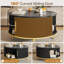 Table basse ronde de 31,5 po avec rangement dissimulé: couvercle rabattable et portes coulissantes-195261483-195261489